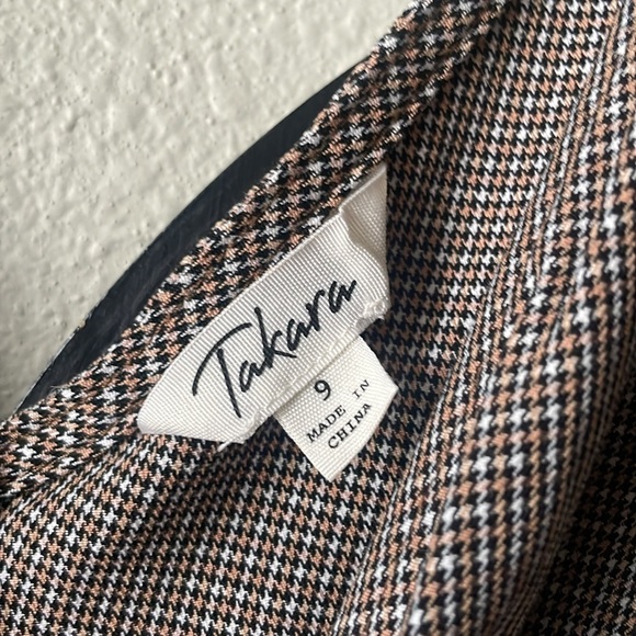 Vintage Takara plaid sleeveless wrap style jumper dress - Picture 3 of 6